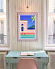 plakaty Letnie wakacje nad basenem - plakat fine art 1