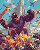plakaty Plakat - King Kong vs Dubai 2