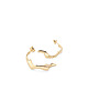 kolczyki srebrne Kolczyki srebrne WAVES Semicircle / gold silver earrings 2
