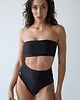 stroje kąpielowe i kostiumy kąpielowe damskie Roma Dół - Simple Black Strapsy Dół kąpielowy bikini 1