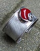 bransoletki wire wrapping Czerwień - bransoletka regulowana 3