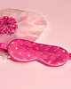 opaski na oczy CRYSTALLOVE Opaska na oczy z jedwabiu z kryształkami - hot pink 1