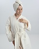 tekstylia - różne Turban kąpielowy biały waflowy 3