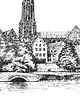 grafiki i ilustracje Panorama miasta Ulm 3