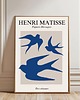 plakaty PLAKAT ptaki , abstrakcja, matisse, niebieski 2
