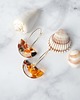 kolczyki z żywicy UNIKATOWE KOLCZYKI Z ŻYWICY golden amber 1
