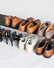 półki Minimalistyczny metalowy stojak na buty, CZARNY 3