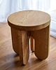 stołki Stołek drewniany - taboret dębowy WoodWasp 1