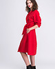 sukienki midi damskie Sukienka- Płaszcz LAUREN Red 3