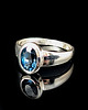 pierścionki srebrne Pierścionek London blue topaz 3