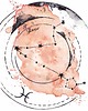 plakaty Plakat Ryby konstelacja Znak Zodiaku Ryb 1