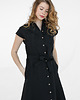 sukienki midi damskie Lniana Sukienka MARIGOLD deep black 3