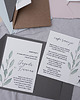 zaproszenia i kartki na ślub Zaproszenie ślubne z serii MINT GREY 2