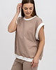 bluza bez kaptura damska Bezrękawnik ,,AMORE"  capucino 2