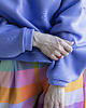 bluza z kapturem damska Bluza Oversize Fioletowa 3