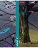 grafiki i ilustracje Grafika na płótnie- DRZEWO ORIGAMI- 150x60cm 3