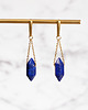kolczyki z kamieniami Kolczyki z lapisem lazuli na łańcuszku 1
