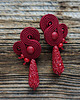 kolczyki soutache Bordowe i eleganckie - kolczyki soutache 2