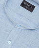 koszule męskie Męska koszula ze stójką limina 00408 błękit tailored fit 2