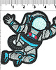 naszywki na ubrania Naszywka termoprzylepna  Astronauta 1