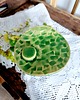 Podstawki pod kadzidełka Podstawka ceramiczna zielona na biżuterię 4