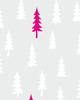 naklejki ścienne do pokoju dziecka Tapeta dla dzieci las- Pink Forest 1