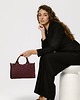 torby na ramię Flow bag - skórzana torebka - bordowa 5