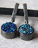 kolczyki wire wrapping -agat druzy- 5