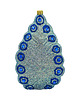 bombki Bombka choinkowa szklana ręcznie malowana: Paw z piórami: Blue Glamour 2