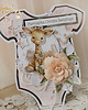 kartki, zaproszenia na chrzest Kartka body na chrzest, roczek, narodziny "CuteBabyGirl" GOTOWA 1