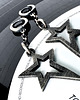 kolczyki srebrne Kolczyki srebrne gwiazdki Rockstar dark 2