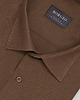 koszule męskie Koszula męska licodia 00461 długi rękaw brąz classic fit 1
