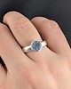 pierścionki srebrne Pierścionek retro akwamaryn 3