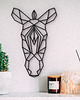 Ozdoby na ścianę Zebra geometryczna  - głowa - nowoczesna dekoracja na ścianę Safari 1