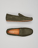 buty męskie Zielone mokasyny zamszowe F300 2