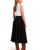 spódnice midi Spódnica rozkloszowana - czarna (S-196) 1