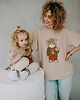 t-shirt damskie T-shirt oversize Snoop Teddy dla mamy beige 3