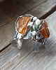 bransoletki wire wrapping Bursztyn w zaroślach -  bransoleta mankiet CUFF 2