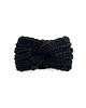 opaski do włosów Czarna opaska turban z grubej wełny peruwiańskiej 1