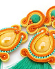 kolczyki soutache Słoneczne boho kolczyki 2 3