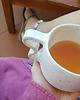 kubki Biały nakrapiany kubek z wygiętym uszkiem  300 ml 2