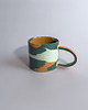 kubki Kubek nerikomi zielono-pomarańczowy 3
