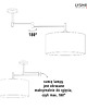 plafony Czarna lampa sufitowa regulowana z abażurem 40 cm RANGUN DUAL 1