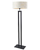 lampy podłogowe Elegancka lampa stojąca do salonu z abażurem KALIFORNIA MARMUR 2