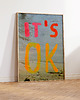 plakaty IT'S OK plakat typograficzny minimalistyczny MORZE woda spokój 1