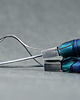 kolczyki wire wrapping Długie srebrne kolczyki geometryczne CHAWENG 2