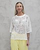 bluzki - inne Koronkowa bluzka oversize z rękawem 3/4 4