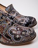 botki damskie PÓŁBUTY NA 6 CM SŁUPKU W STYLU BOHO - SKÓRA NATURALNA - MODEL 250 - BOHO 4