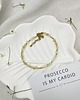 bransoletki złote Prosecco is my cardio Bransoletka z alfabetem Morse 2