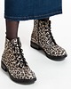botki damskie Botki skórzane - panterka - idealnie dopasowują się do stopy (7208) 1
